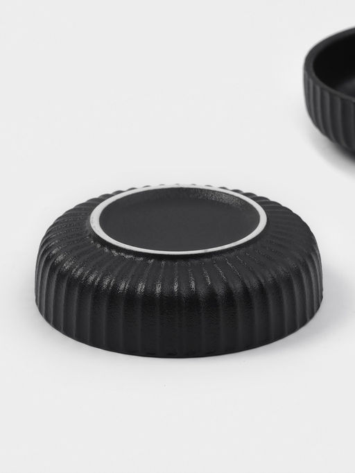 Соусники Magisto Line, набор 2 шт., 80 мл, 9×2.5 см, керамика, чёрные