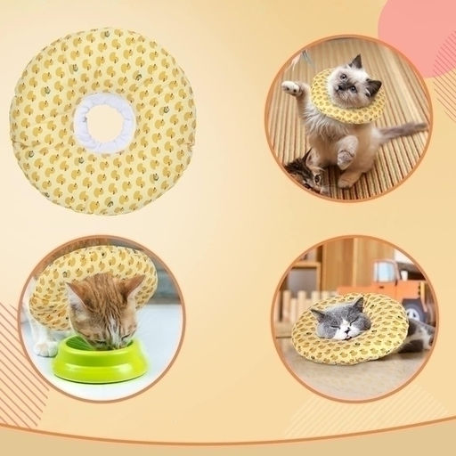 Воротник ветеринарный на кулиске "ЛЮБИМЫЙ БРО", уточки, р L, окружность шеи 20-32см (лейбл)