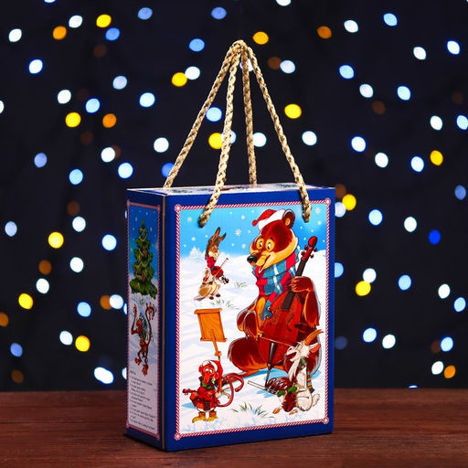 Подарочная новогодняя коробка «Квартет», упаковка, 16.5×7.9×20.8 см