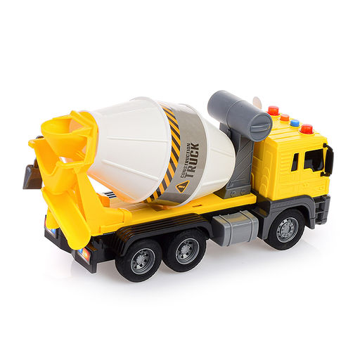 Машина "Бетономешалка" 1:16 (свет, звук) в коробке (цвет желтый)