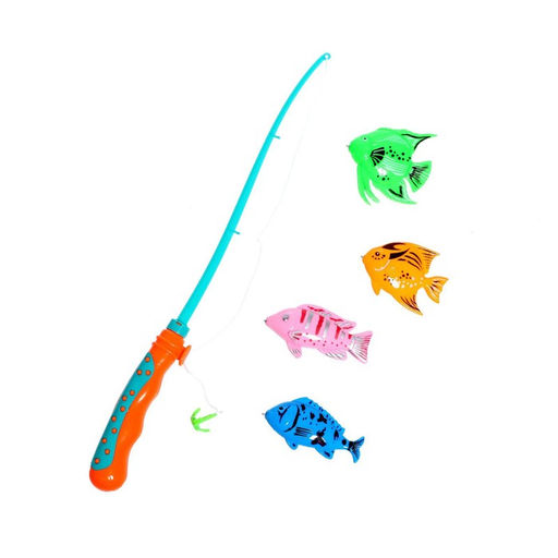 Рыбалка «Морская волна», 4 рыбки, удочка, МИКС
