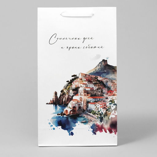 Пакет под две бутылки Яркие события, 35 х 20 х 9 см - Дарите счастье фото 2