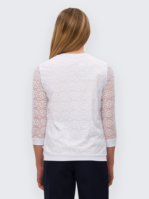 Блузка белый 181230306а - Nota bene фото 5