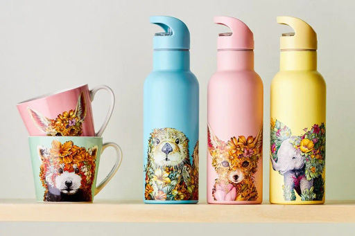 Термос, 500 мл, с трубочкой, сталь/пластик, зеленый, Панда, Marini Ferlazzo - Maxwell & Williams фото 6