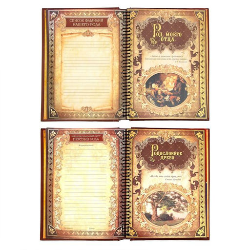 Родословная книга История семьи, 30 листов, 24.5 х 29.2 см - Семейные традиции фото 6