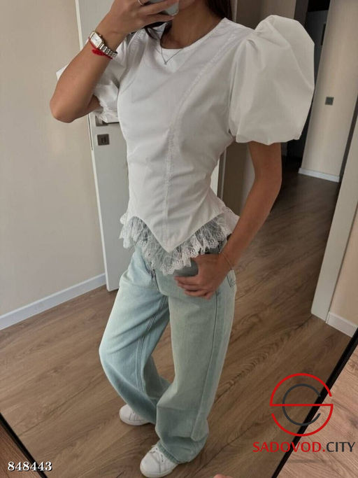 Блузка женская с кружевом - Bruno фото 2