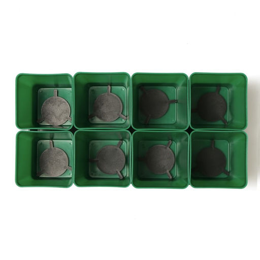 Набор для рассады: стаканы по 600 мл (8 шт.), поддон 36×18 см, цвет МИКС, Greengo