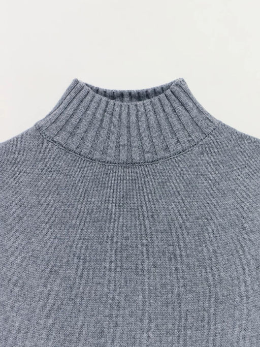 Свитер с высоким горлом с добавлением шерсти / Zarina