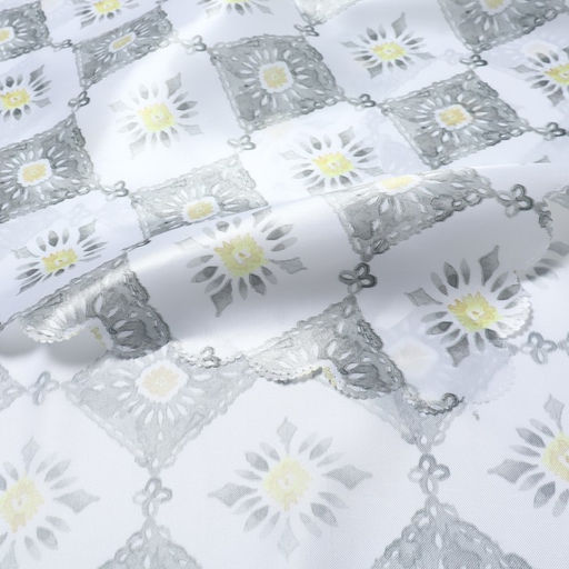 Скатерть «Доляна» Gray diamonds 145×220 см, 100% п/э