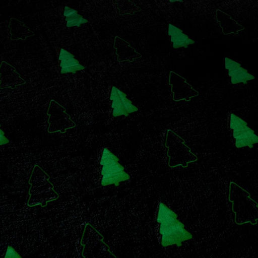 Плед с рукавами светящийся в темноте Этель. Елочки, 150?200 см, плотность 220 г/м?