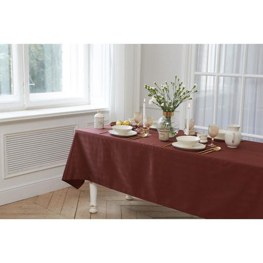 Скатерть Этель Shine 150*220 +/-3см, цв.шоколад, пл. 192 г/м2, хл с ВГМО  фото 2