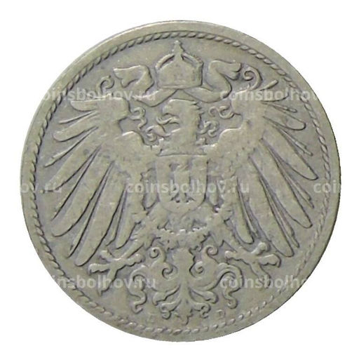 Монета 10 пфеннигов 1896 года D Германия