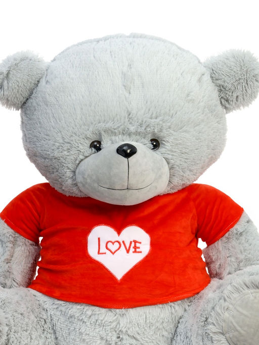 Мягкая игрушка «Медведь Тед в кофте», цвет серый, 65 (120) см