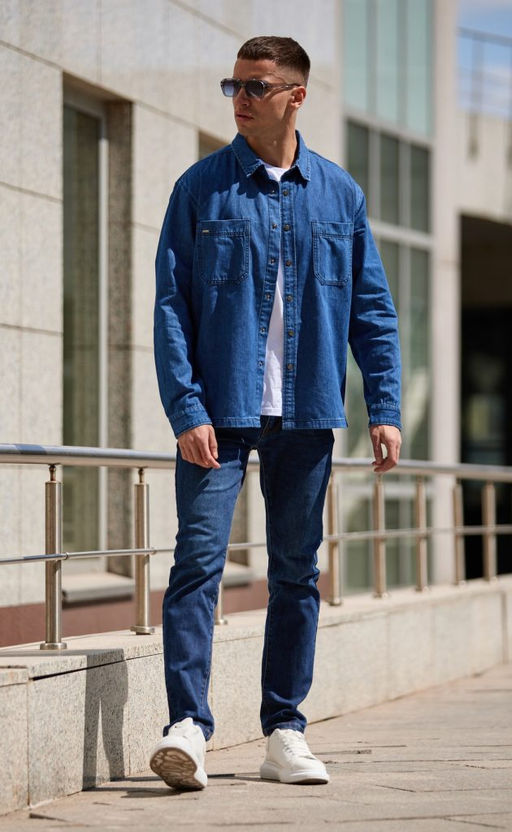 Джинсы F121-0159S d.blue - Fine joyce фото 3