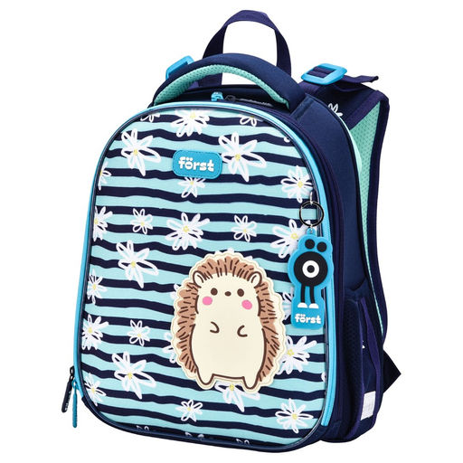 Рюкзак F?rst F-Top "Blue hedgehog" (FT-RY-010503) 36*28*15см, 2 отделения, 2 кармана, анатомическая спинка