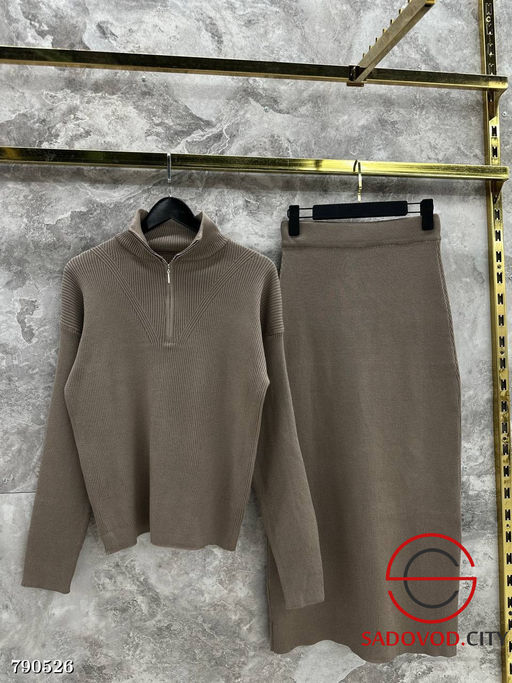 Женский костюм с юбкой миди - Bruno фото 5