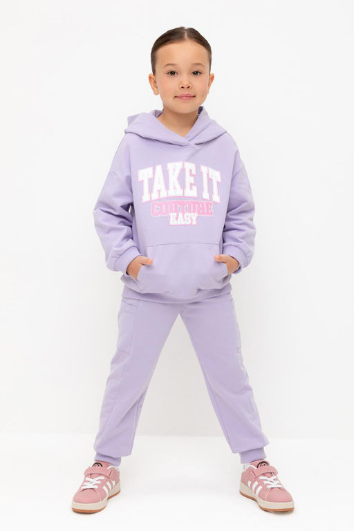 КР 400783/пастельно-лиловый брюки для дев