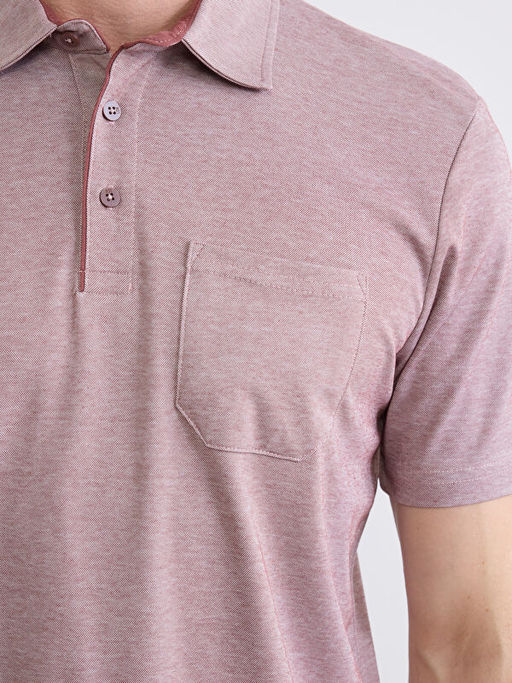 Polo Yaka K?sa Kollu Cepli Erkek Ti??rt