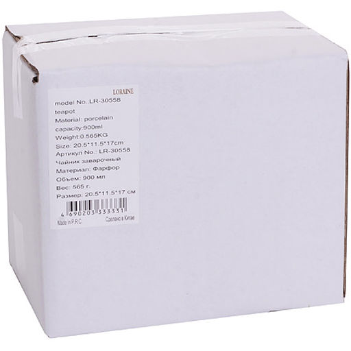 30558 Заварочный чайник фарфор 900мл LR (х12) - Mayer&boch фото 4