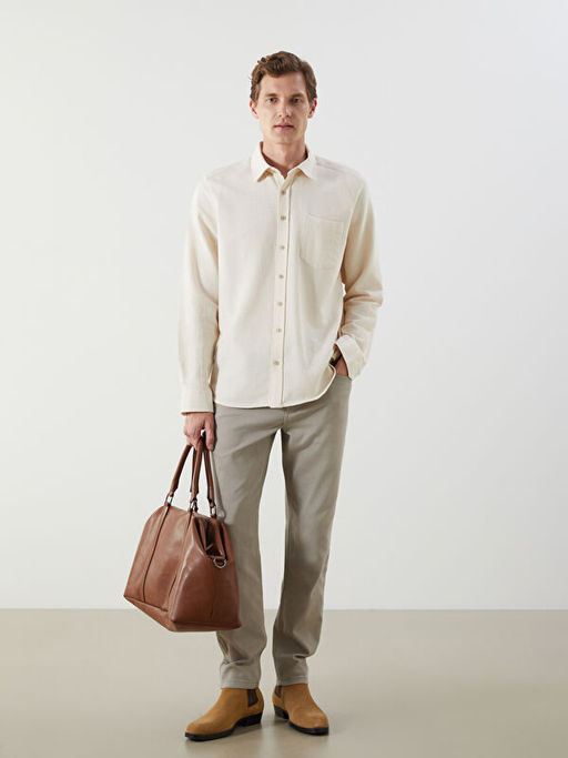 Slim Fit Uzun Kollu Arm?rl? Erkek G?mlek