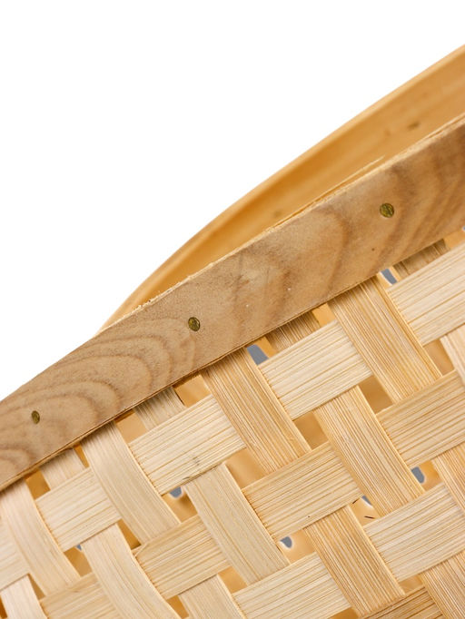 Корзина плетёная для хранения Lon, с ручкой, ива, цвет натуральный, набор 2 шт.