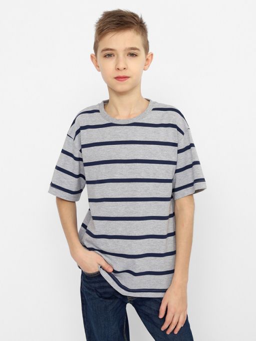CRB wear/CSJB 63420-11-355 Футболка для мальчика,светло-серый меланж/Ex.Cherubino