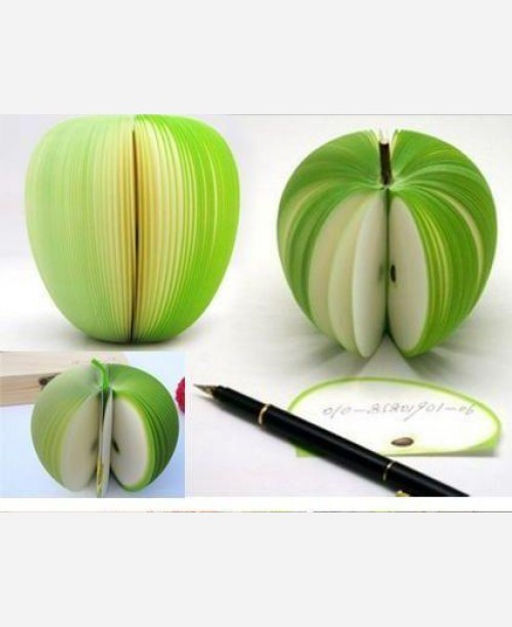 Блокнот Яблоко. Цвет зеленый 903347 - Yiwu youda import & export co фото 2