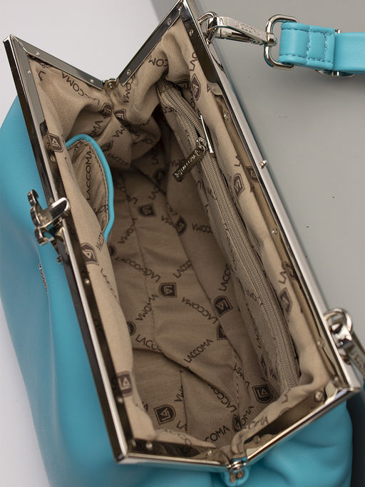 LACCOMA сумка Фиона-Ф826-бирюзовый эко кожа хлопок  фото 4