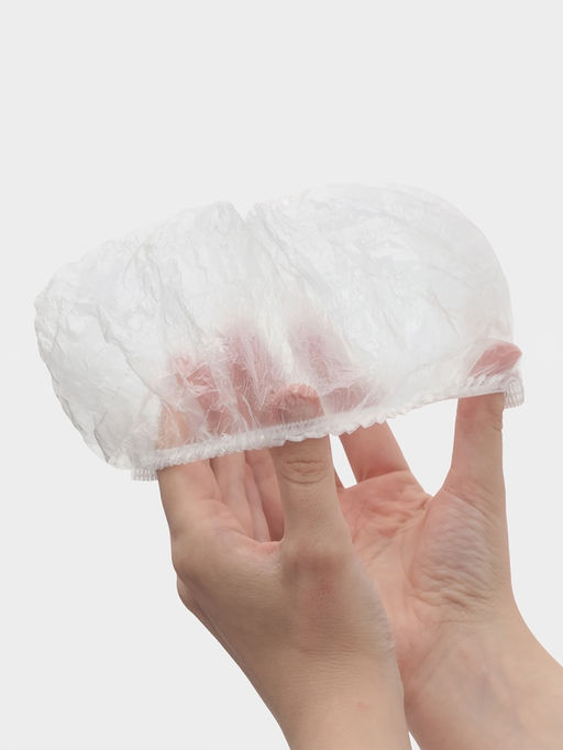 Цена за 50 шт. Шапочка для душа Доляна, прозрачная, полиэтилен