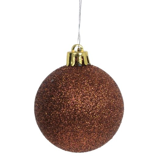 Набор из 6шт Украшение новогоднее "Шар", D 6 см, L11,5 W6 H17,5 см