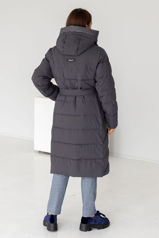 Полупальто J22D073CW темно-серый