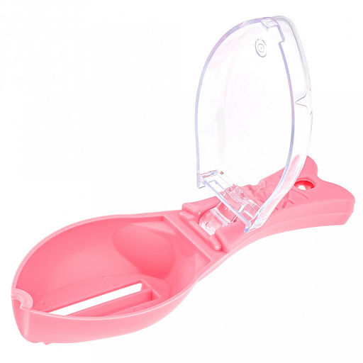 Рыбочистка Окунь пластмассовая 15,5х5,4х4см, с ручкой, с крышкой, цвета в ассортименте: розовый, серый, в коробке (Китай) - Домашняя мода фото 2