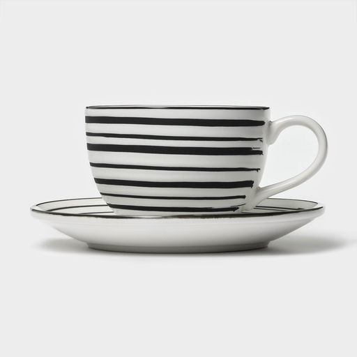 Чайная пара фарфоровая Magistro Hypnose, кружка 230 мл, блюдце 15,5 см  фото 2