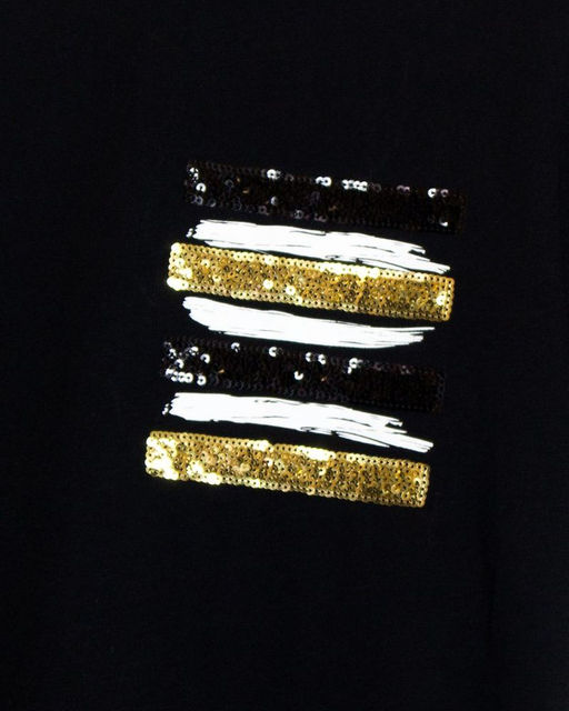 Футболка женская 53249 черный/белый золото 835 Lets go - Let's go фото 4