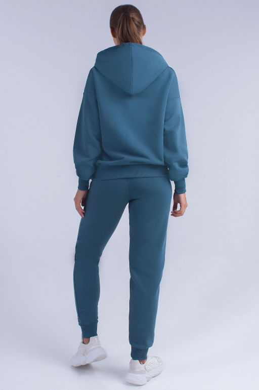 Арт. 2522 Костюм с брюками женский 44-52 (5 шт) Цвет:верх- изумруд, низ- изумруд - Калинка фото 3