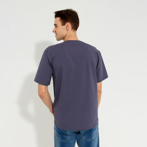 Футболка мужская MINAKU "Text" цвет серый, р-р 54