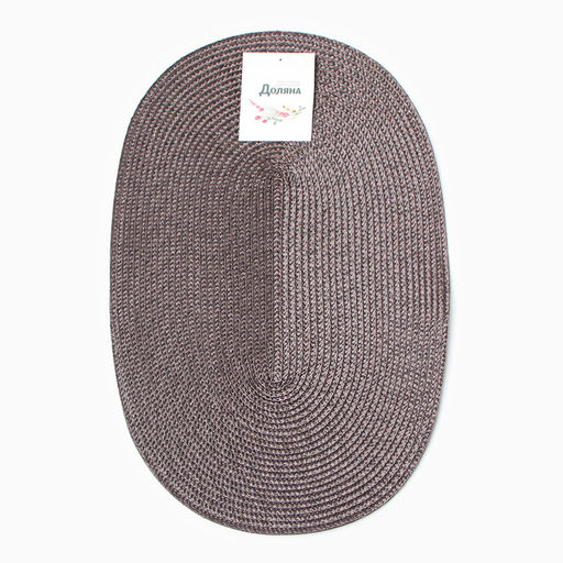Салфетка сервировочная Доляна «Лофт», форма овал, 45×30 см, коричневая