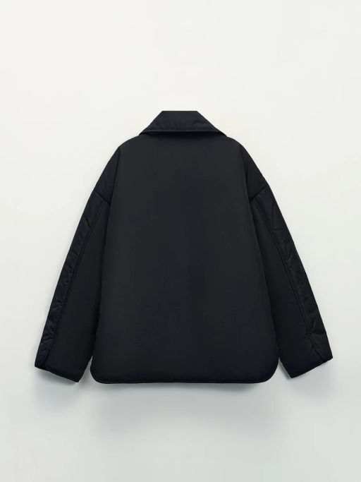 Утепленная куртка с отложным воротником / Zarina  фото 3