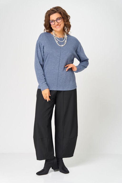 Джемпер Bliss 4234 стальной синий