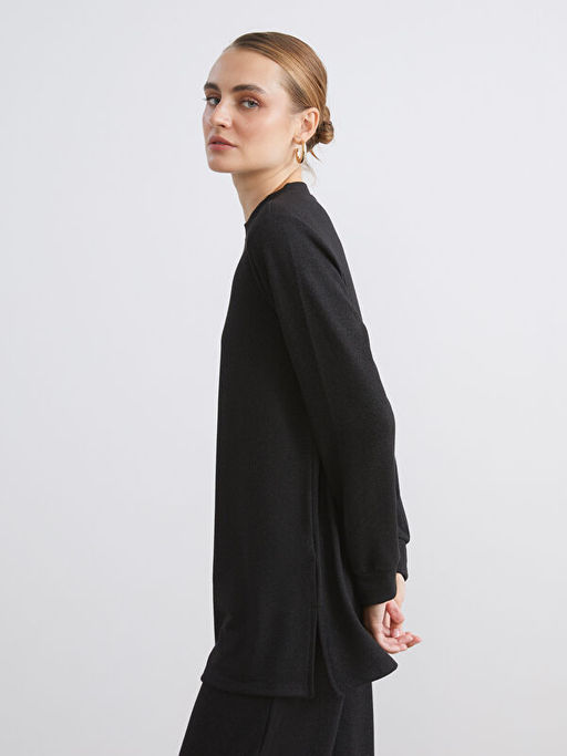 Bisiklet Yaka Kad?n Sweatshirt Tunik