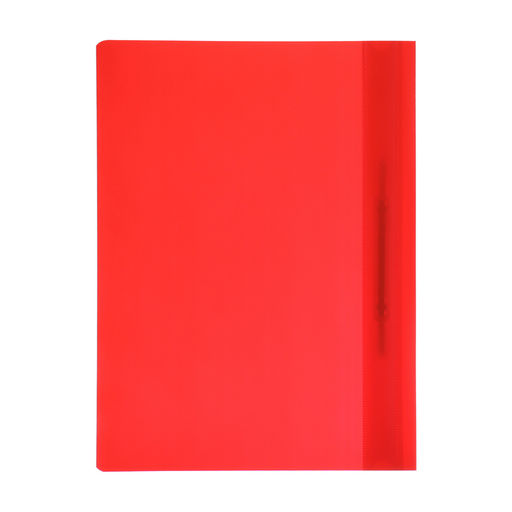Цена за 20 шт. Папка - скоросшиватель Calligrata, А4.160 мкм, красная, прозрачный верх