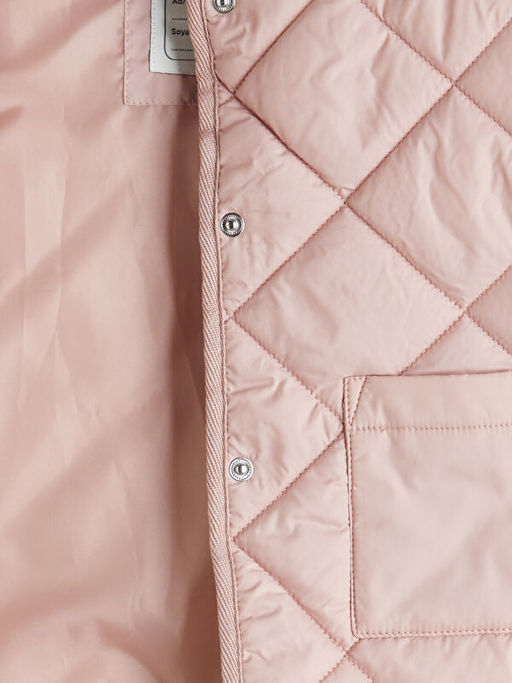 Kapitone Desenli Dik Yakal? K?z ?ocuk Yelek