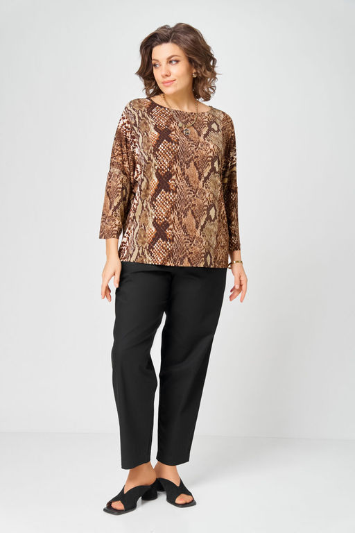 Джемпер Bliss 9402 коричневый, змея