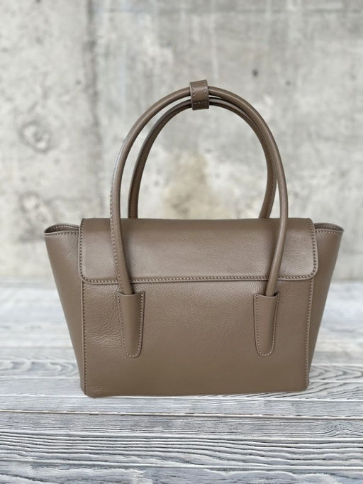 Женская кожаная сумка с клатчем 509286 Хаки