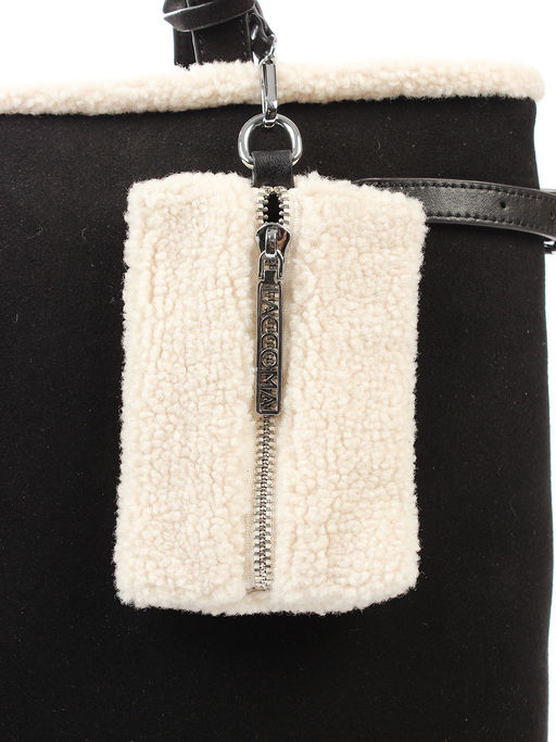 LACCOMA сумка P5903-черный эко кожа, искуственный мех полиэстер  фото 4