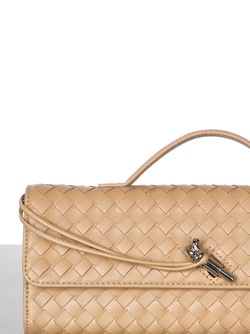 LACCOMA клатч PLB1893-бежевый эко кожа фото 5
