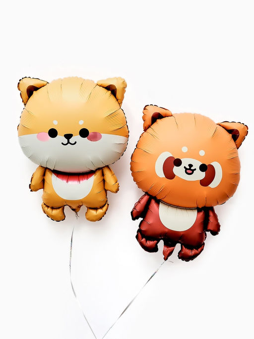 Цена за 2 шт. Воздушный шар фольгированный 27" «Красная панда»