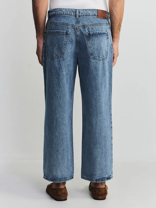 Укороченные джинсы широкие / Zarina  фото 5