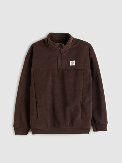 Dik Yaka Erkek ?ocuk Polar Sweatshirt
