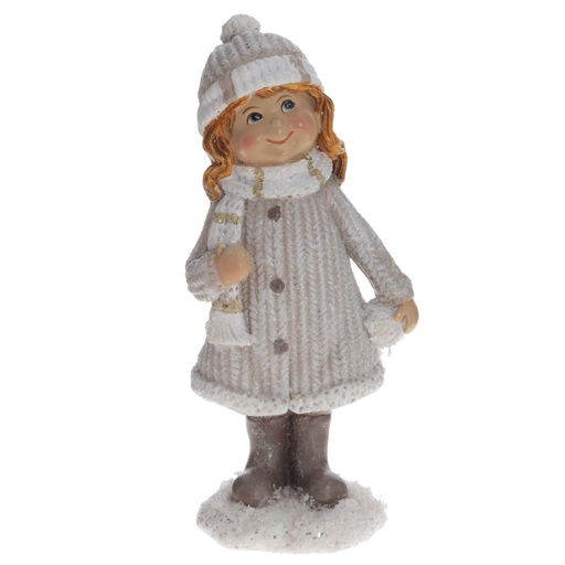 Фигурка декоративная "Мальчик/Девочка", L6 W4 H12,5 см, 2в.